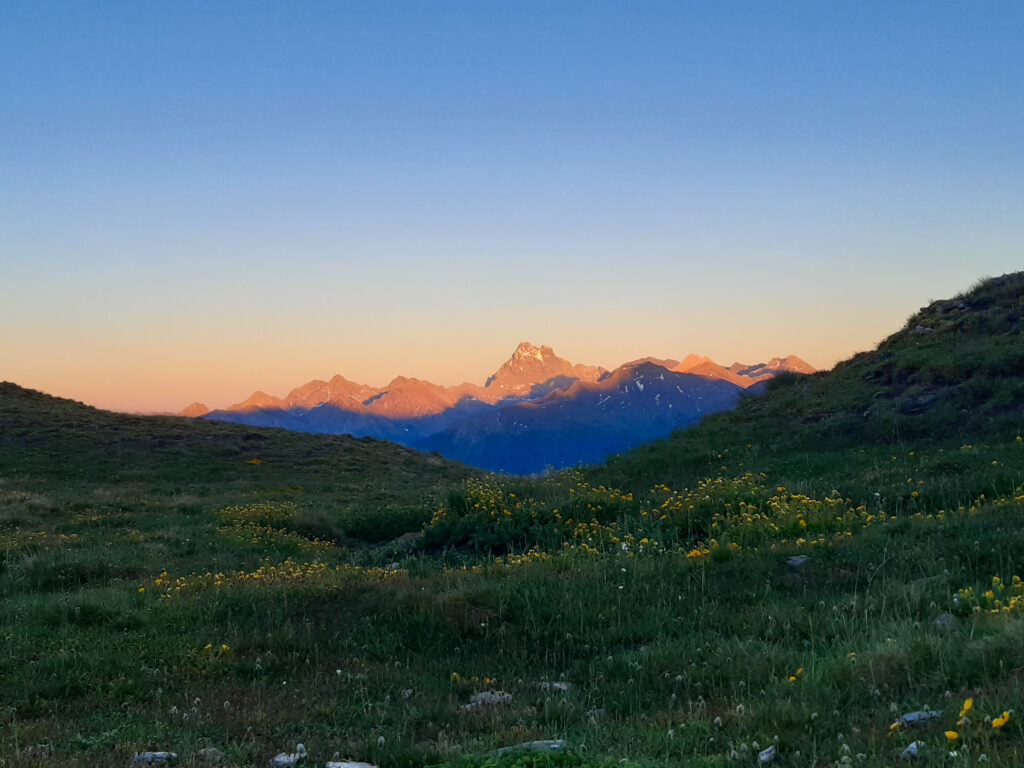 Mount Viso at sunset